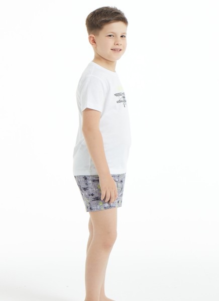 Erkek Çocuk Pijama Takımı 30883 - Beyaz - 4