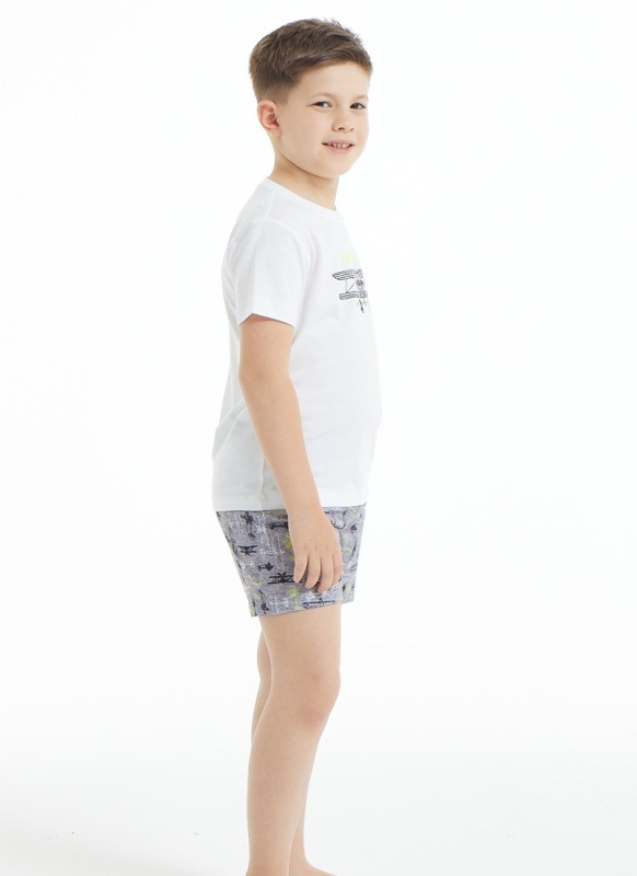 Erkek Çocuk Pijama Takımı 30883 - Beyaz - 4