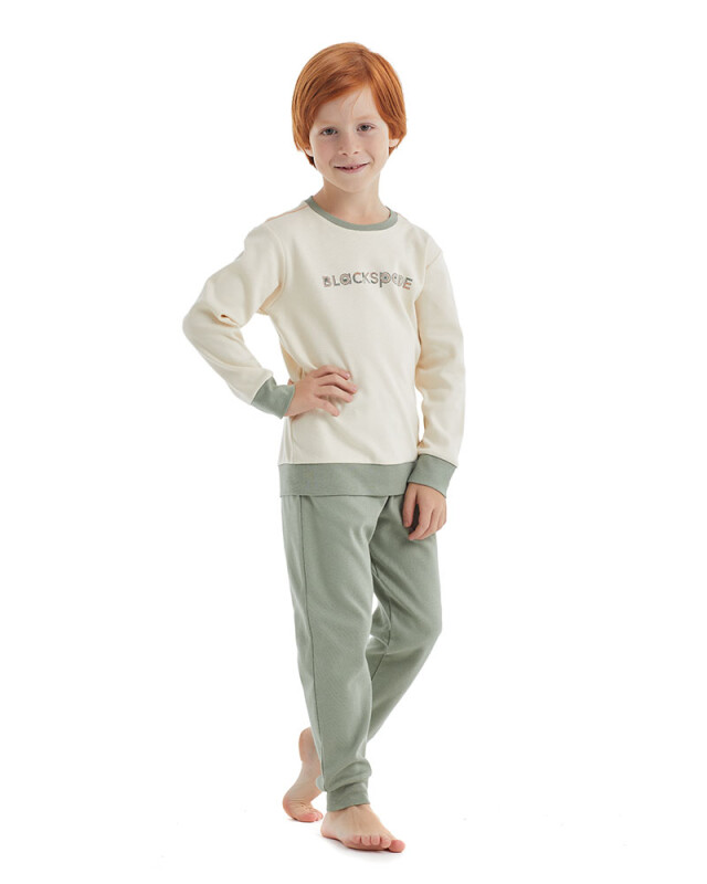 Erkek Çocuk Pijama Takımı 40110 - Bej - 3