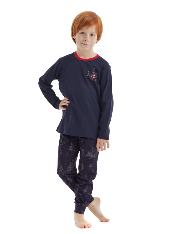 Erkek Çocuk Pijama Takımı 40112 - Lacivert - 2