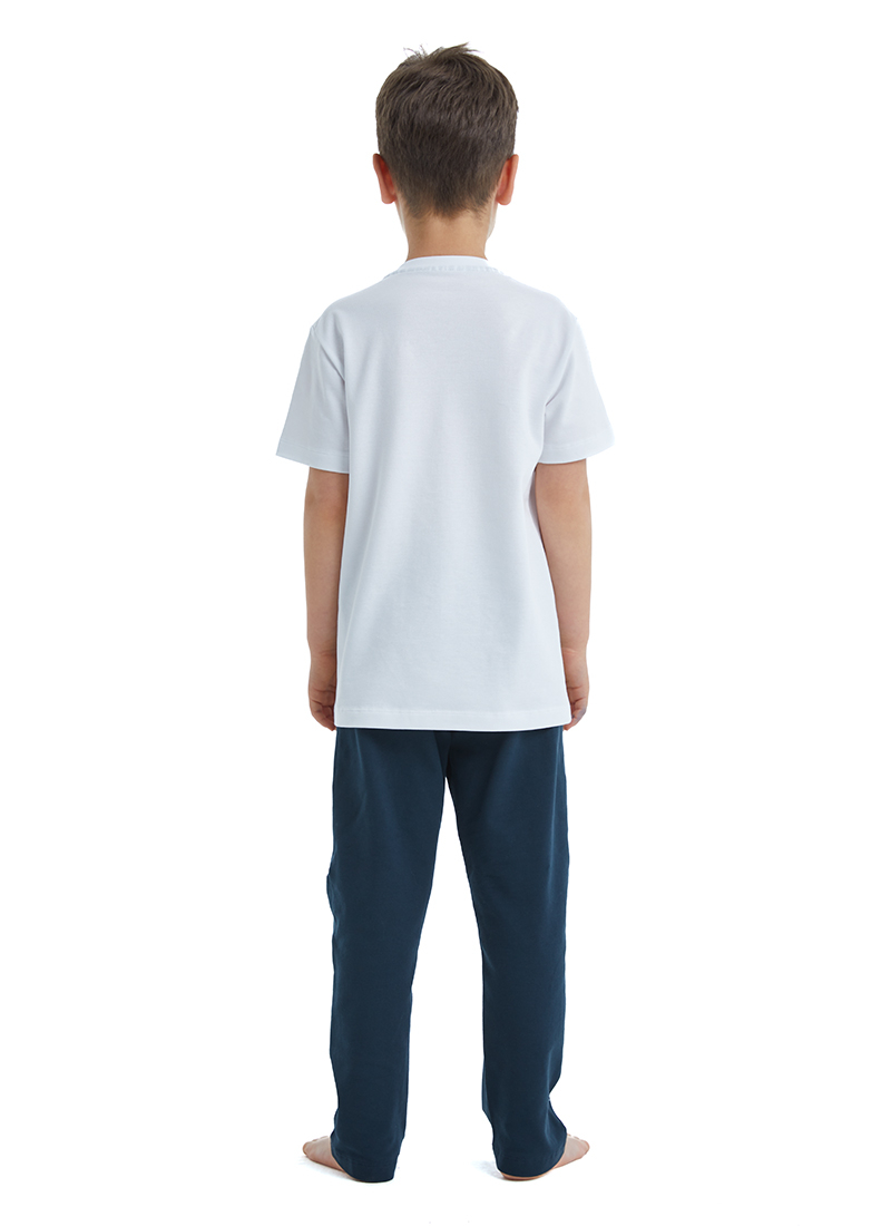 Erkek Çocuk Pijama Takımı 40486 - Beyaz - 2