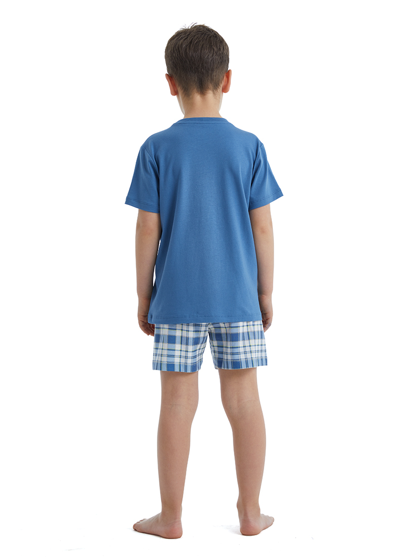 Erkek Çocuk Pijama Takımı 40493 - Mavi - 2
