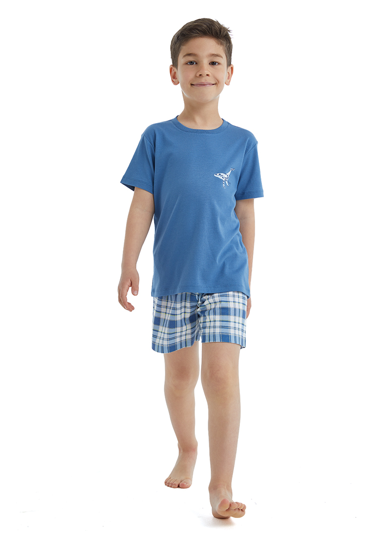 Erkek Çocuk Pijama Takımı 40493 - Mavi - 1