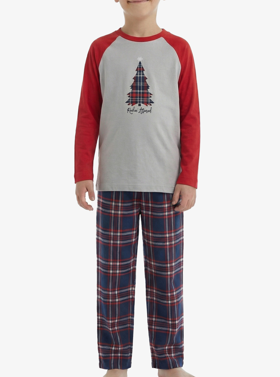 Erkek Çocuk Pijama Takımı 40844 - Gri - 3