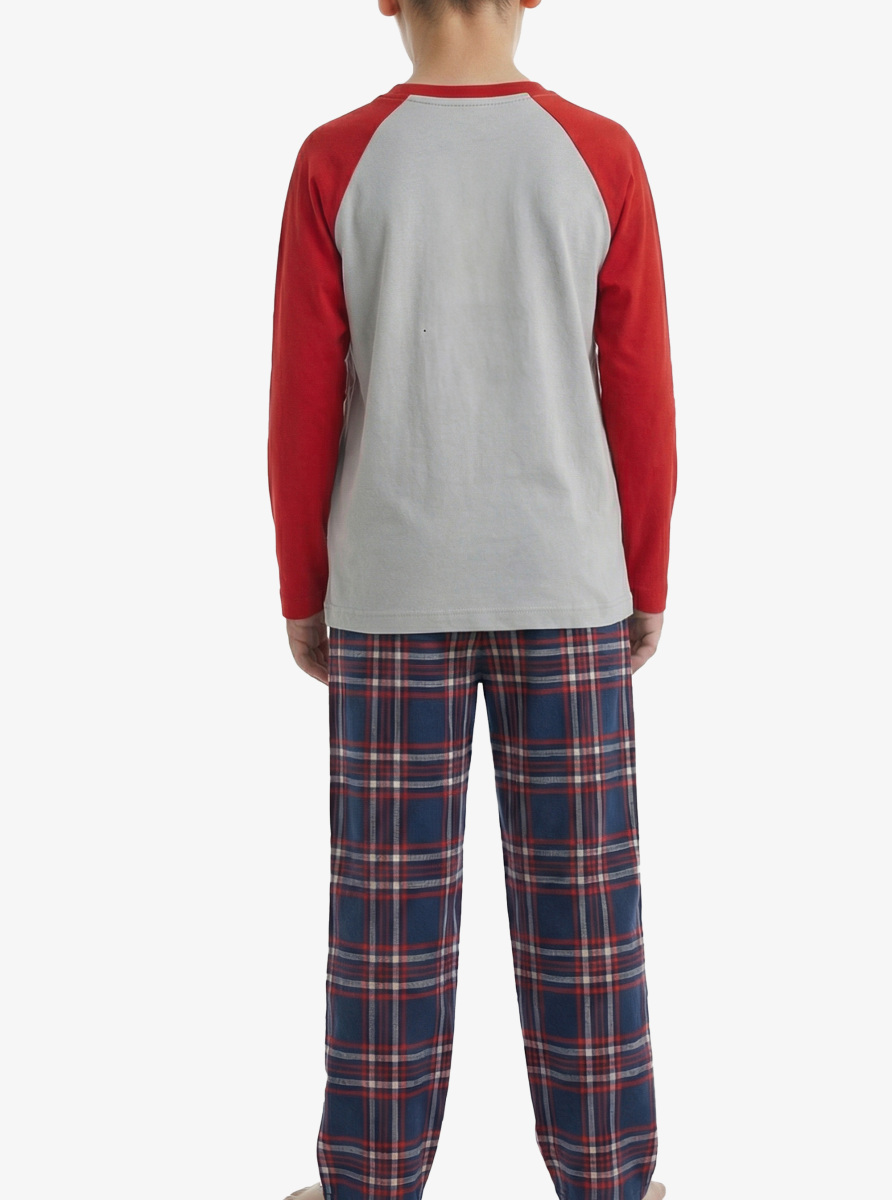 Erkek Çocuk Termal Pijama Takımı 40844 - Gri - Blackspade (1)