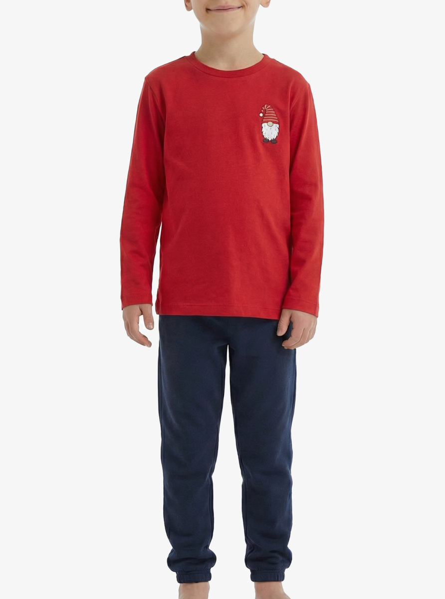 Erkek Çocuk Termal Pijama Takımı 40845 - Kırmızı - Blackspade