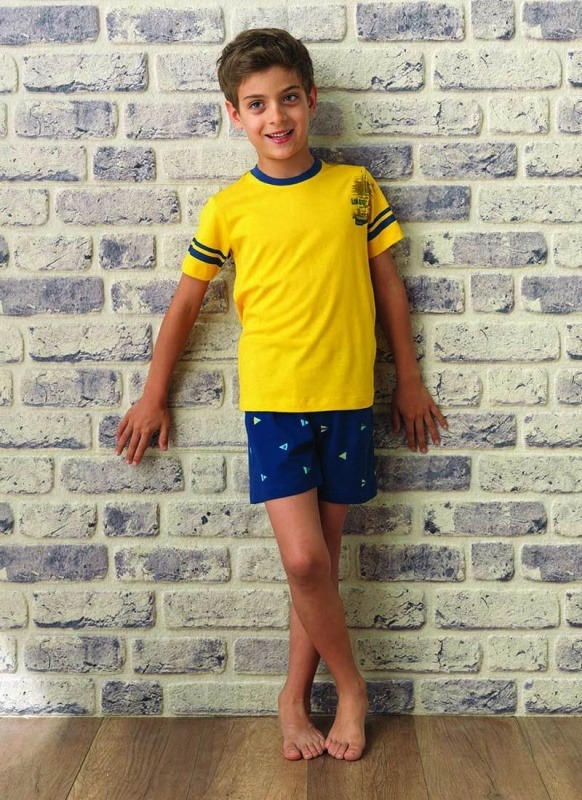 Erkek Çocuk Pijama Takımı 7515 - Sarı - 1