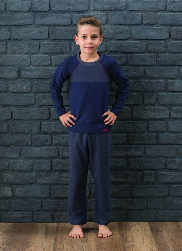 Erkek Çocuk Pijama Takımı 7565 - Siyah Antrasit - 1