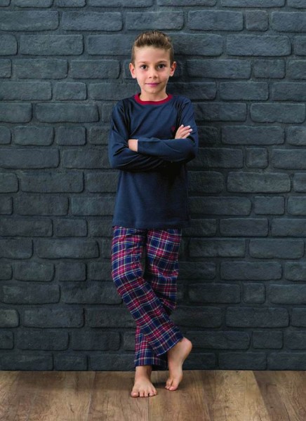 Erkek Çocuk Pijama Takımı 7572 - Lacivert - 1