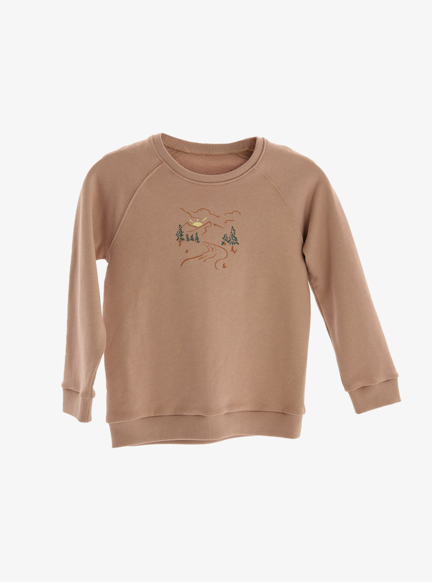 Erkek Çocuk Sweatshirt 40853 - Kahverengi - 1