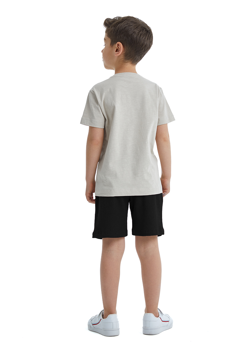 Erkek Çocuk T-Shirt 40482 - Bej - 2