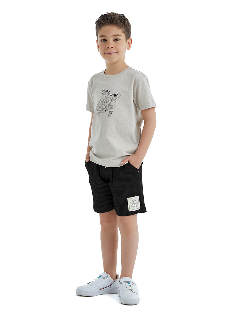 Erkek Çocuk T-Shirt 40482 - Bej - 3