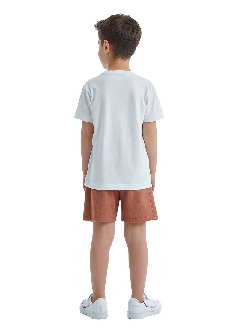 Erkek Çocuk T-Shirt 40482 - Beyaz - Blackspade (1)