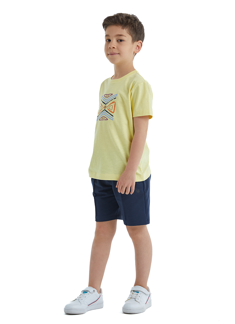 Erkek Çocuk T-Shirt 40482 - Sarı - 3