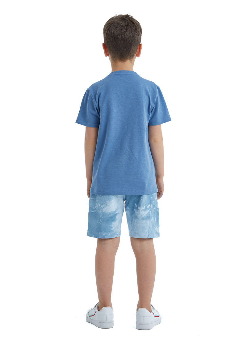 Erkek Çocuk T-Shirt 40483 - Mavi - 2
