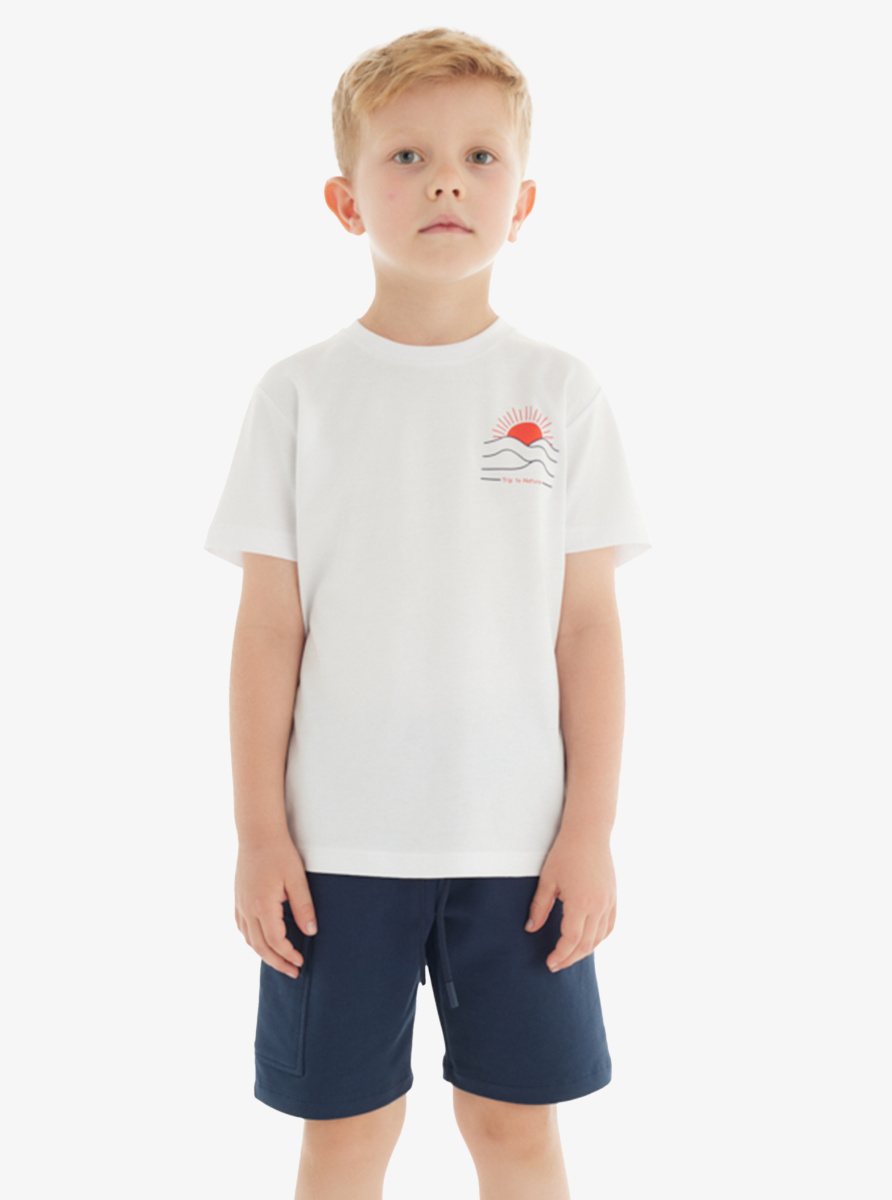 Erkek Çocuk T-Shirt 40746 - Beyaz - 1