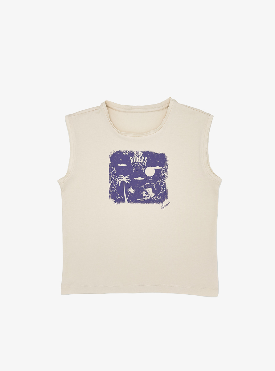 Erkek Çocuk T-Shirt 40750 - Krem
