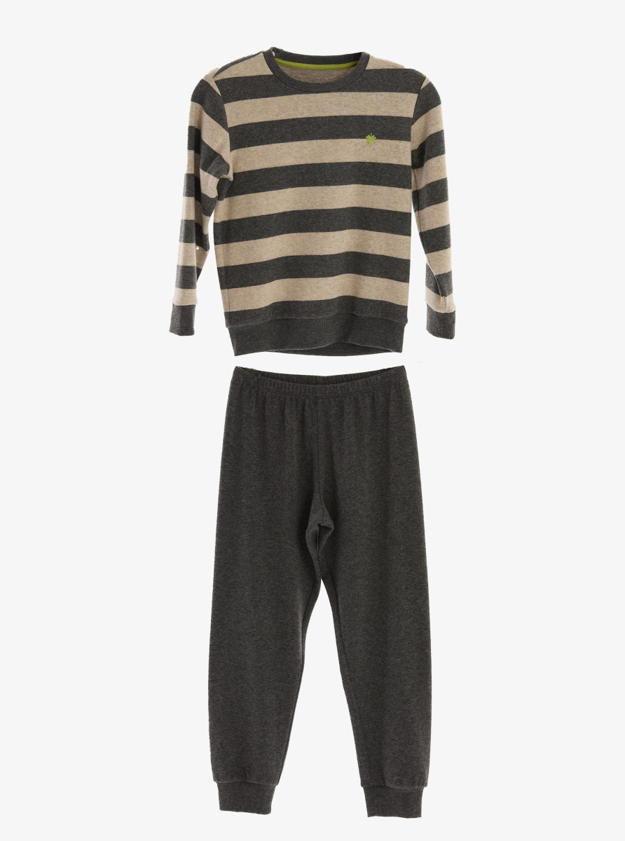 Erkek Çocuk Termal Pijama Takımı 40846 - Antrasit - 1