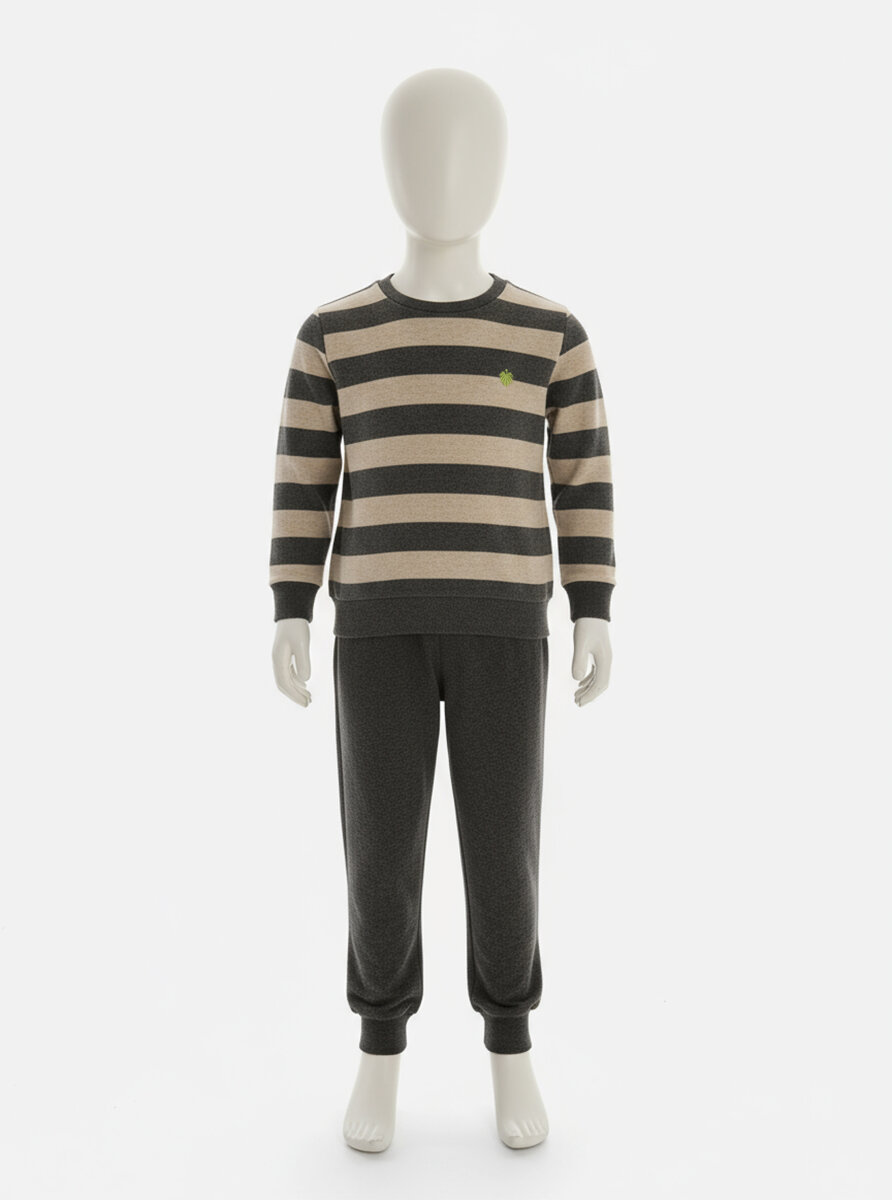 Erkek Çocuk Termal Pijama Takımı 40846 - Antrasit - 2