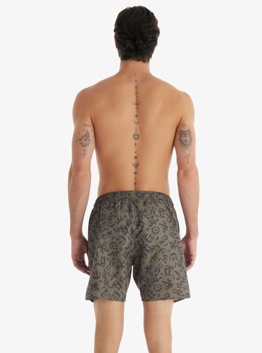 Erkek Deniz Şortu 10765 - Desenli - Blackspade (1)