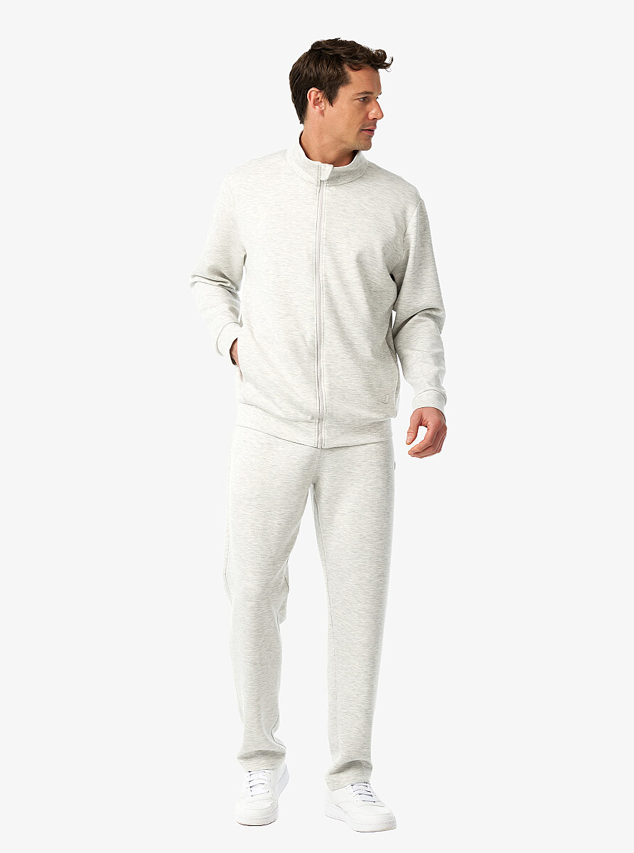 Erkek Eşofman Üstü 41009 - Gri Melanj - 4