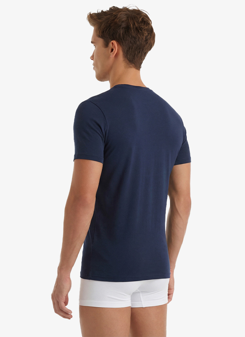 Erkek Fanila 2'li Paket Tender Cotton 9675 - Lacivert - 2