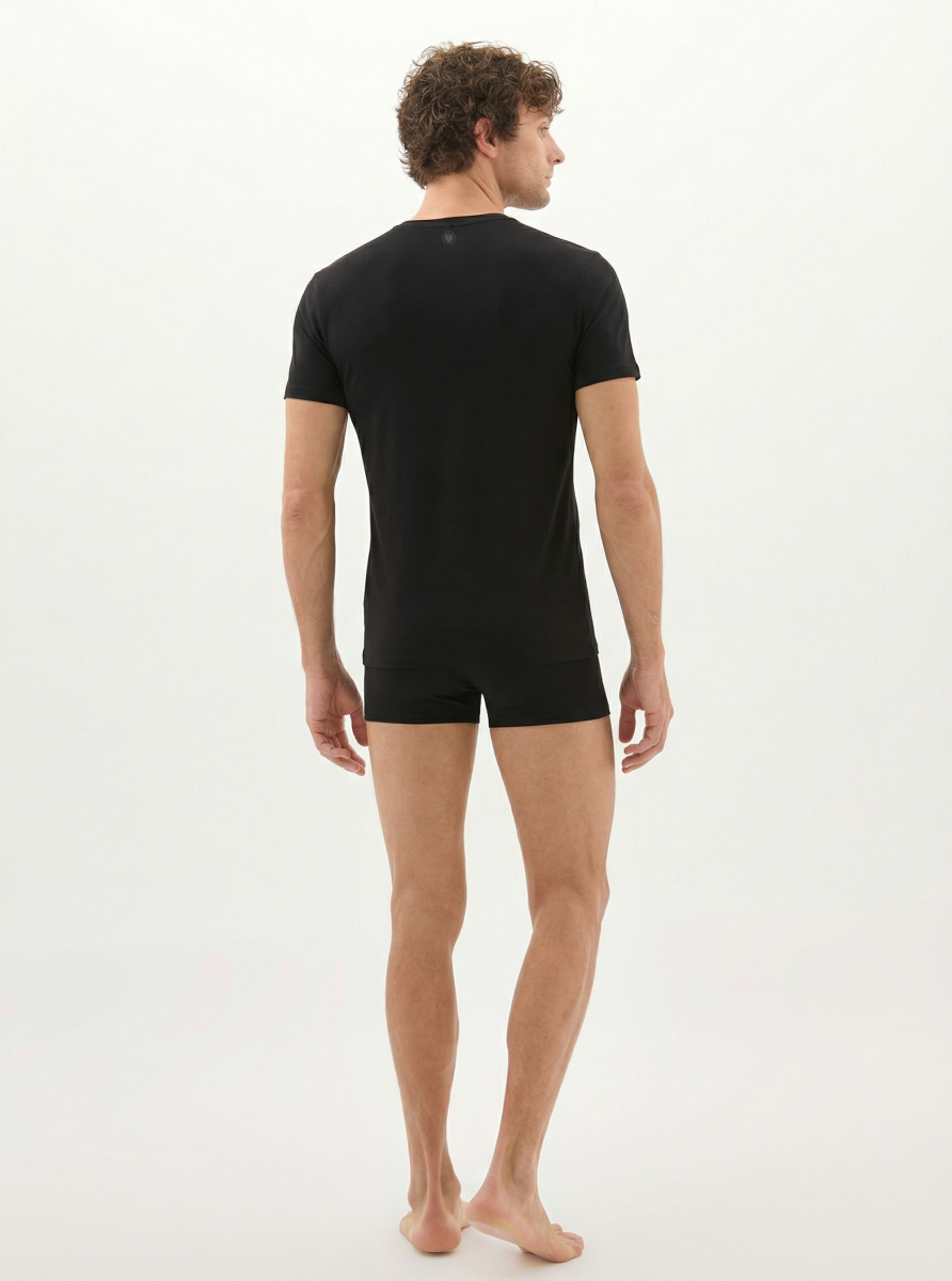 Erkek Fanila Bisiklet Yaka Aura 9506 - Siyah - 5