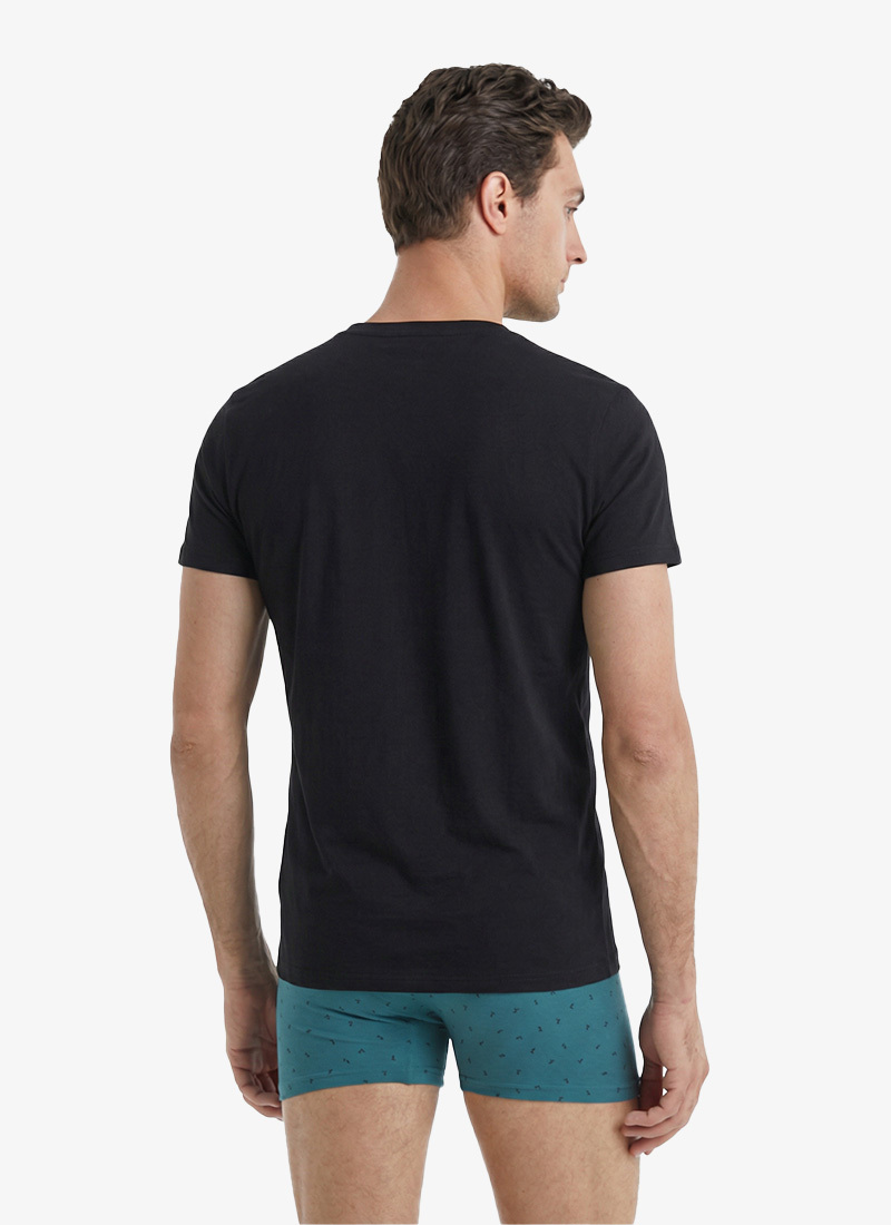 Erkek Fanila V Yaka Aura 9508 - Siyah - Blackspade (1)