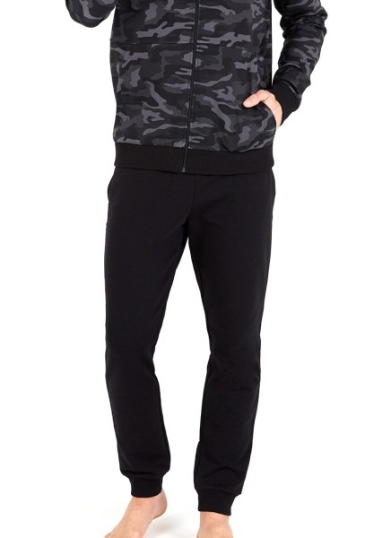 Erkek Fermuarlı Sweatshirt 30757 - Kamuflaj - 2