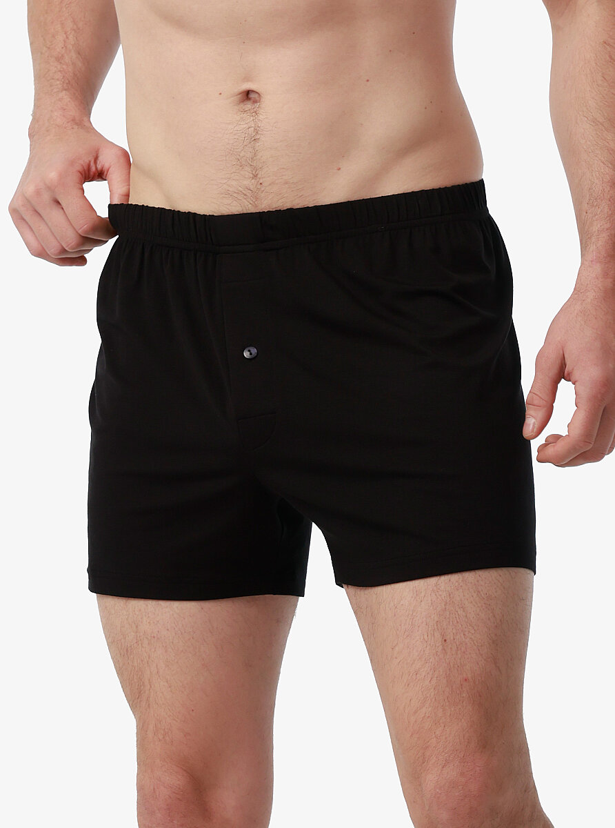 Erkek Modal Elastan Boxer Silver 9312 - Siyah - Blackspade
