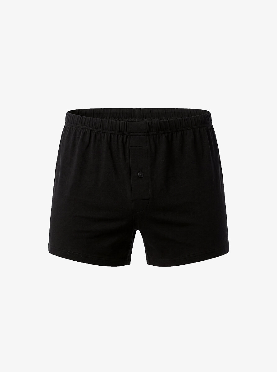 Erkek Modal Elastan Boxer Silver 9312 - Siyah - 1