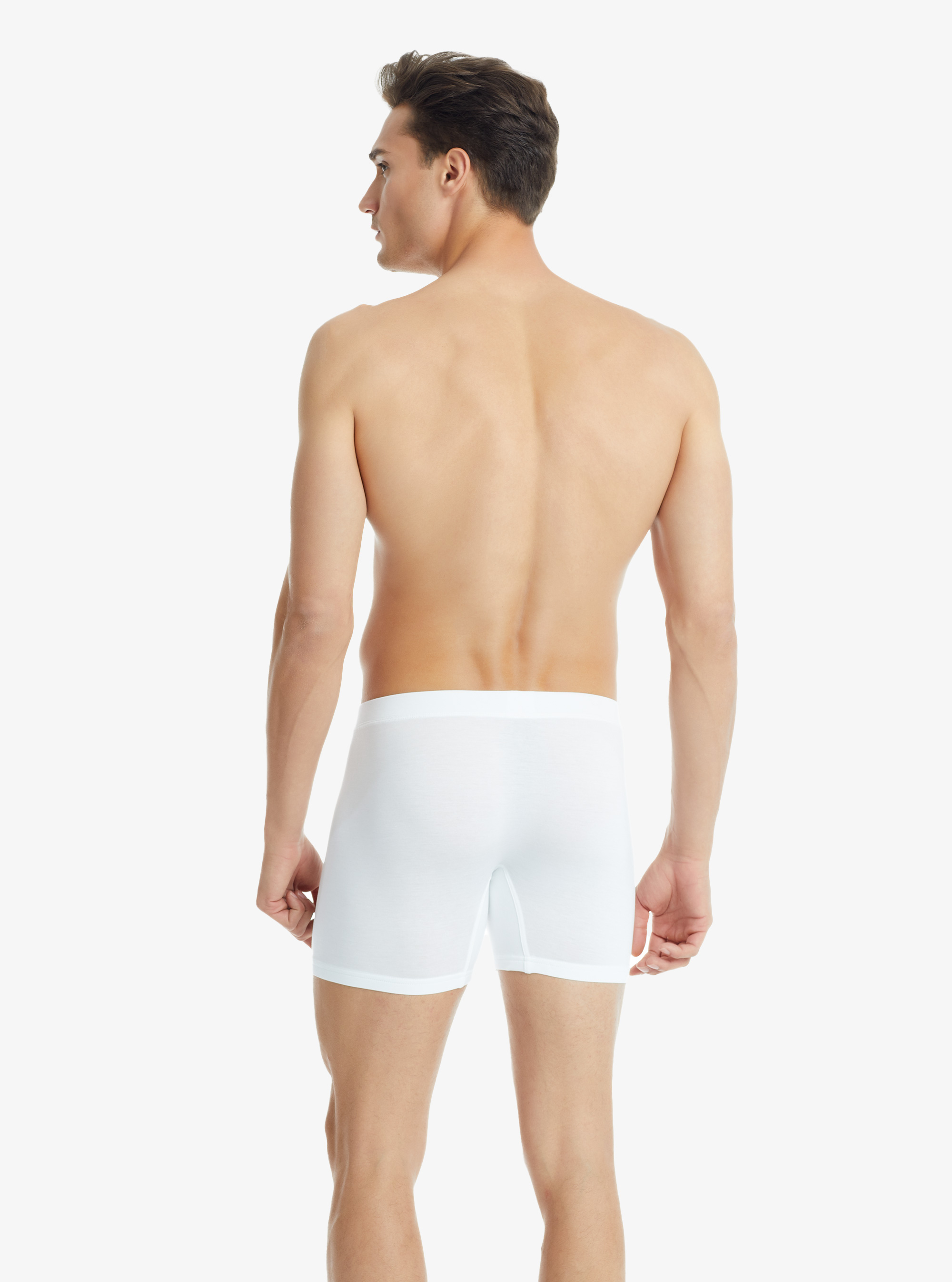 Erkek Modal Elastan Boxer Silver 9313 - Beyaz - Blackspade (1)