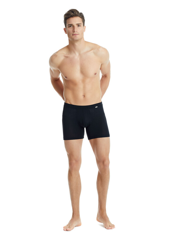 Erkek Modal Elastan Boxer Silver 9313 - Siyah - 9
