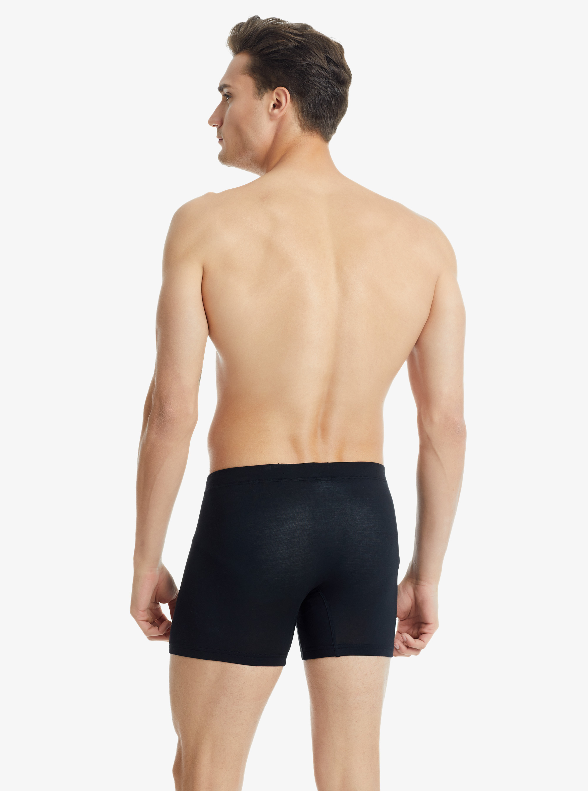 Erkek Modal Elastan Boxer Silver 9313 - Siyah - 7