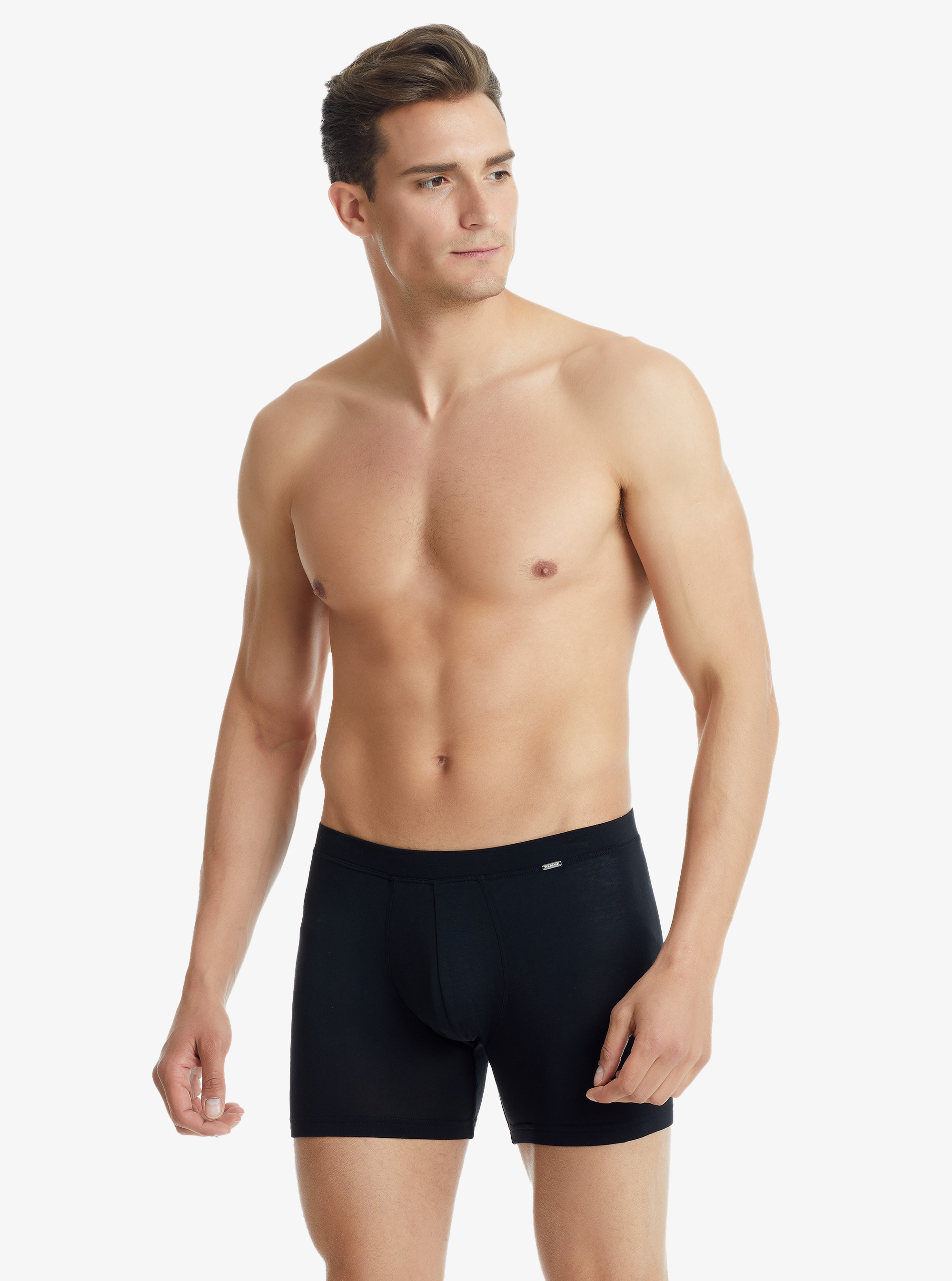 Erkek Modal Elastan Boxer Silver 9313 - Siyah - 4