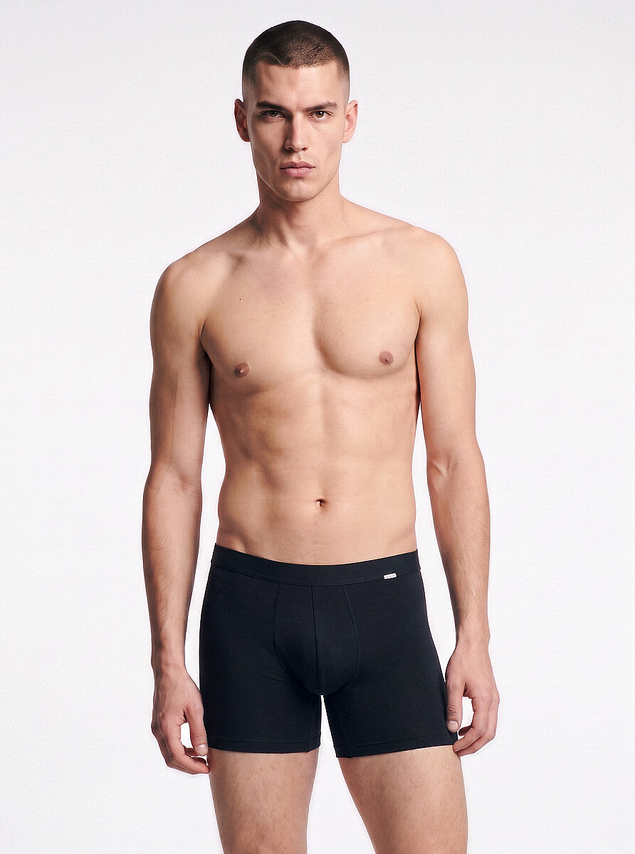 Erkek Modal Elastan Boxer Silver 9313 - Siyah