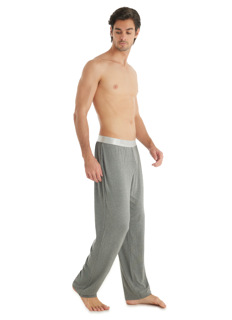 Erkek Modal Pijama Altı Silver 9304 - Gri Melanj - Blackspade (1)