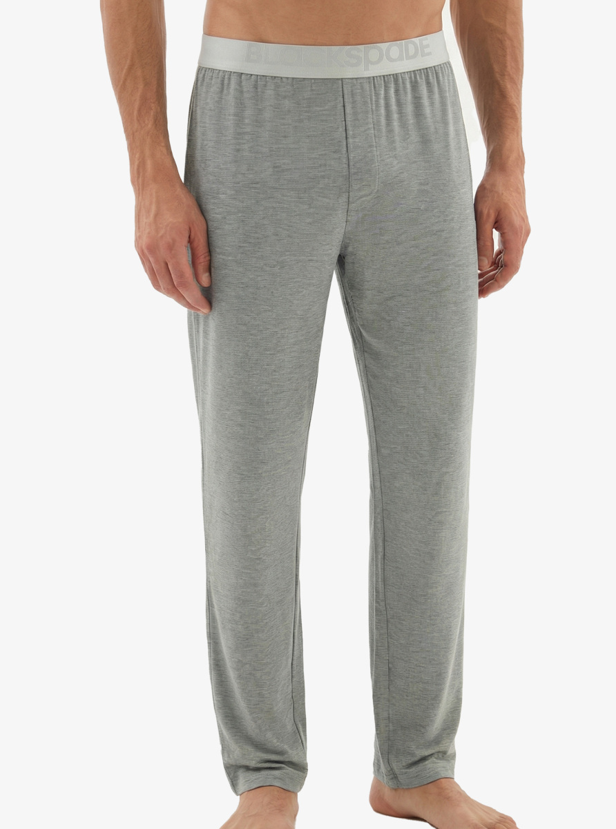 Erkek Modal Pijama Altı Silver 9304 - Gri Melanj - 1