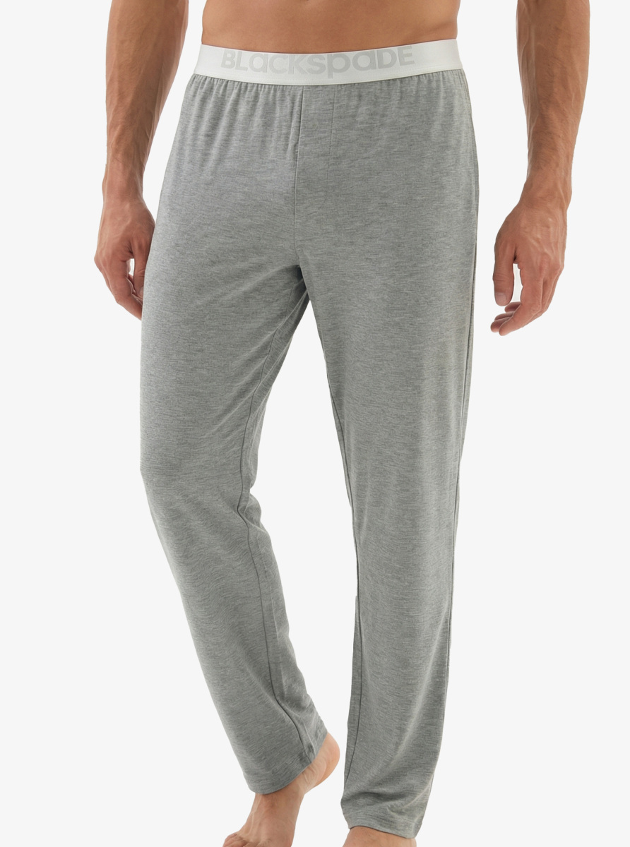 Erkek Modal Pijama Altı Silver 9304 - Gri Melanj - 3