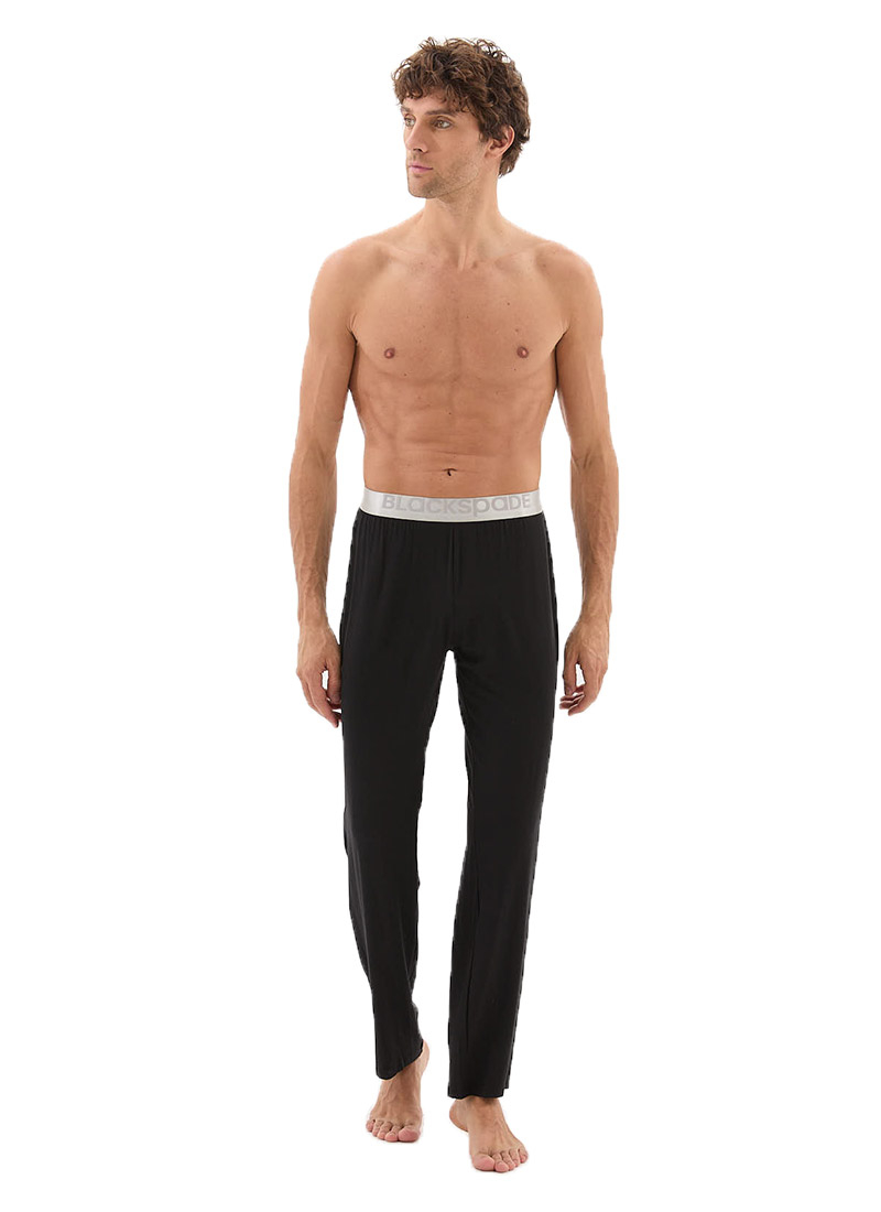 Erkek Modal Pijama Altı Silver 9304 - Siyah - Blackspade