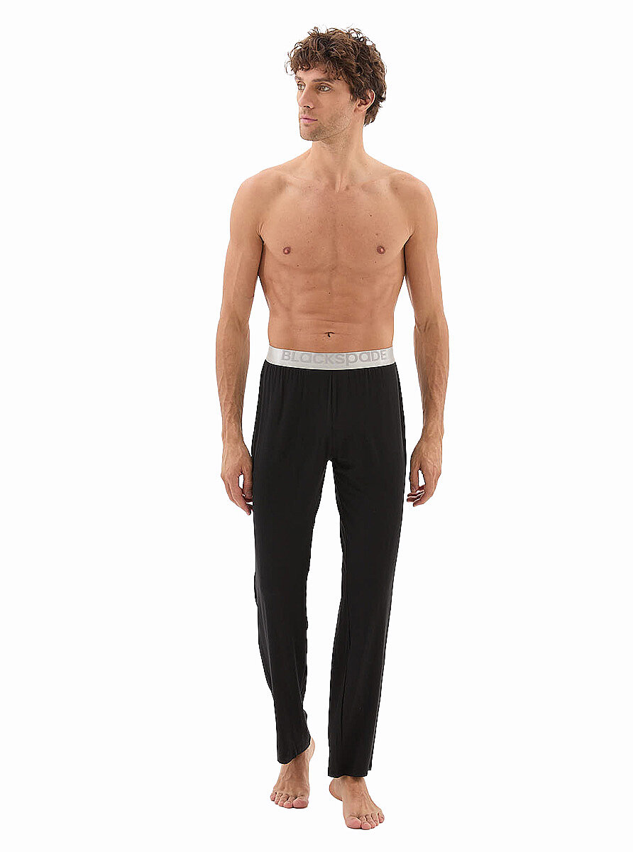 Erkek Modal Pijama Altı Silver 9304 - Siyah - Blackspade