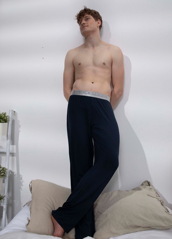 Erkek Modal Pijama Altı Silver 9304 - Lacivert - 4