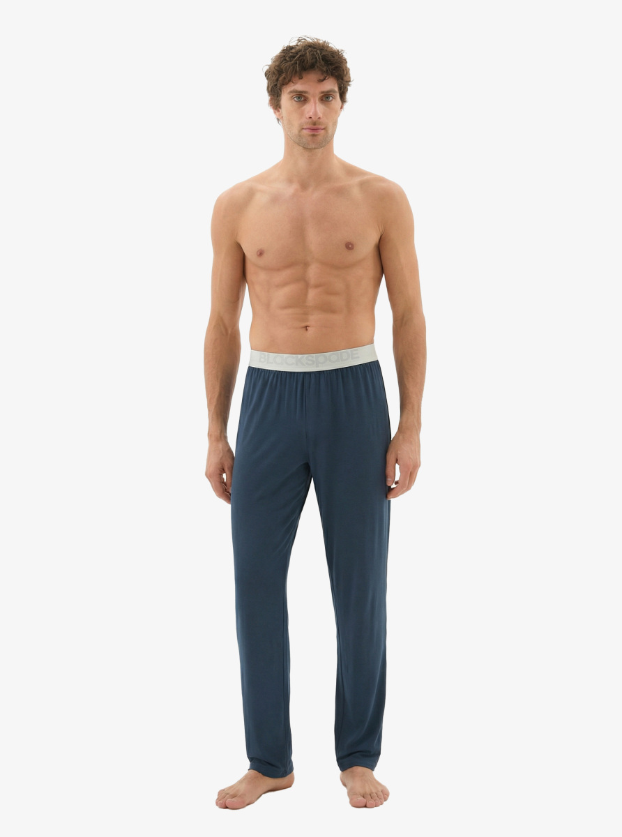 Erkek Modal Pijama Altı Silver 9304 - Lacivert - 4