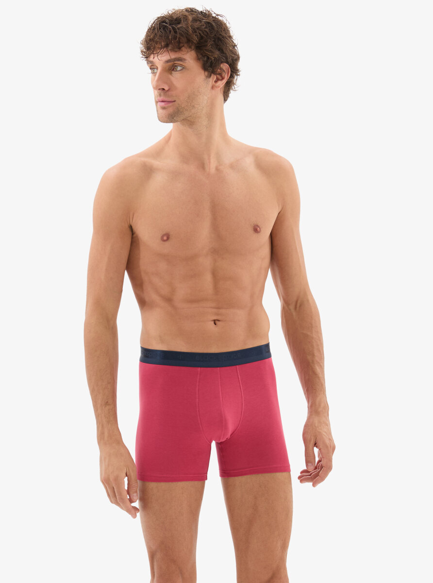 Erkek Pamuk Elastan Boxer 40861 - Kırmızı - Blackspade