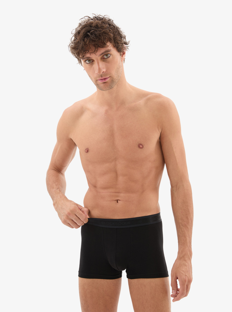 Erkek Pamuk Elastan Boxer 40863 - Siyah - 1