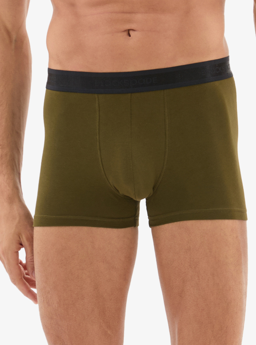 Erkek Pamuk Elastan Boxer 40863 - Yeşil - 4