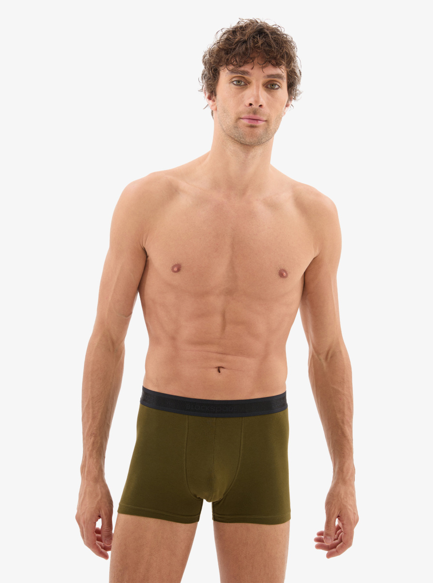 Erkek Pamuk Elastan Boxer 40863 - Yeşil - 1