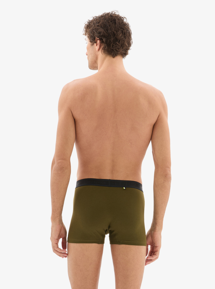 Erkek Pamuk Elastan Boxer 40863 - Yeşil - 2