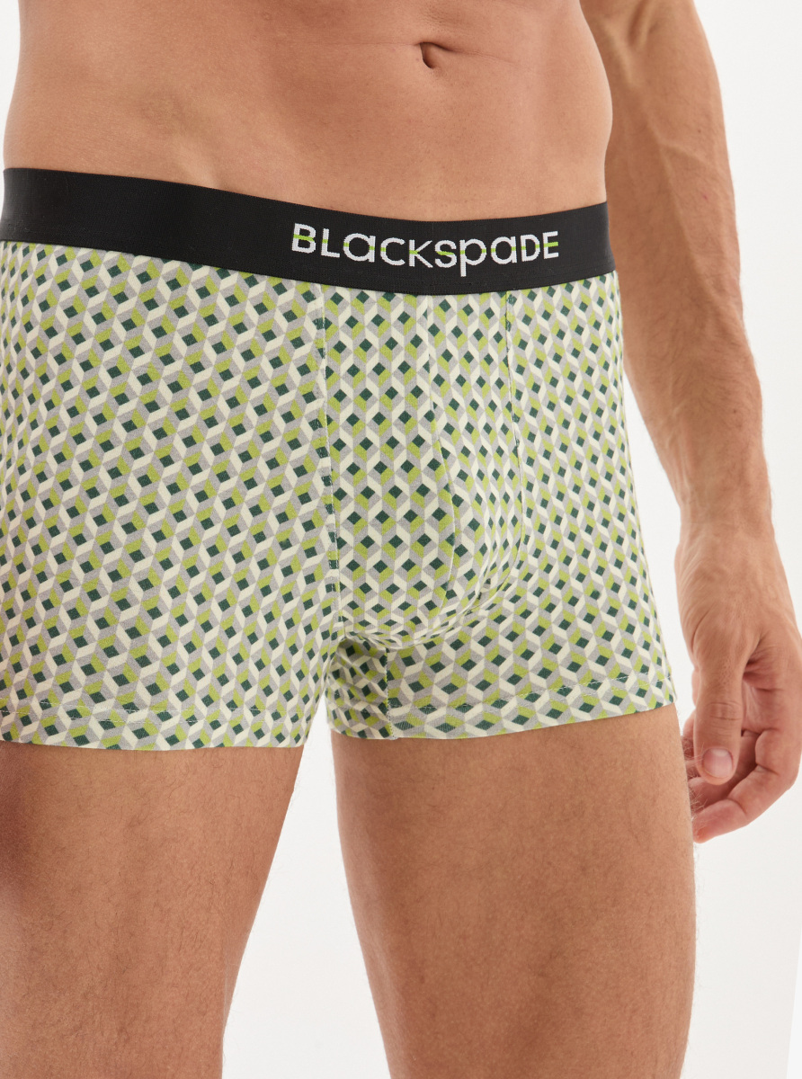 Erkek Pamuk Elastan Boxer 40864 - Desenli - 5