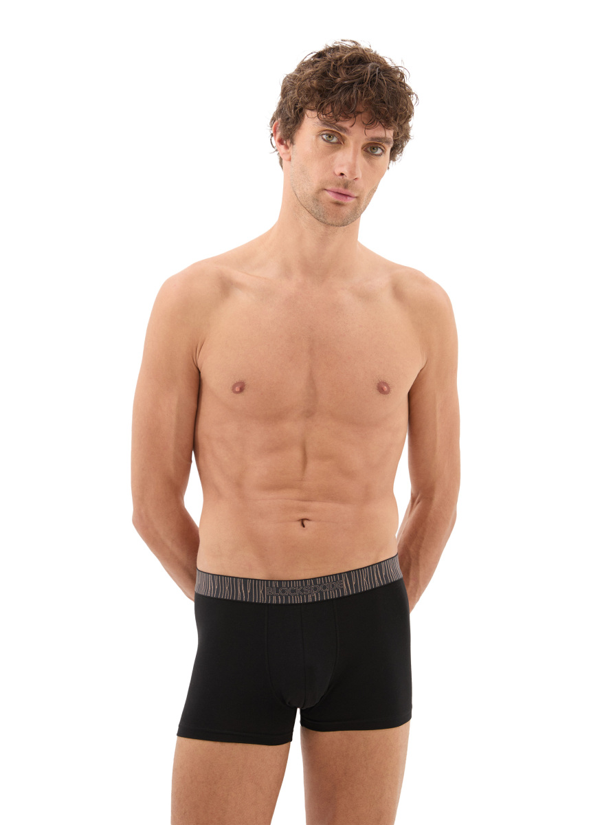 Erkek Pamuk Elastan Boxer 40866 - Siyah - 1